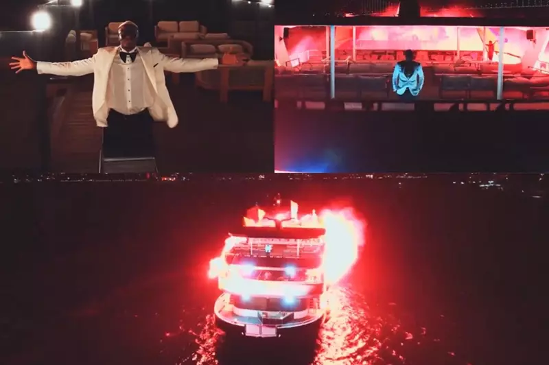 "القناع حيث ينتمي".. جالاتا سراي يقدم أوسيمين في باخرة فاخرة بمضيق البوسفور